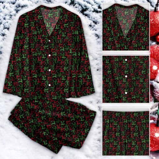 Christmas Math Pi Family Pajamas Set