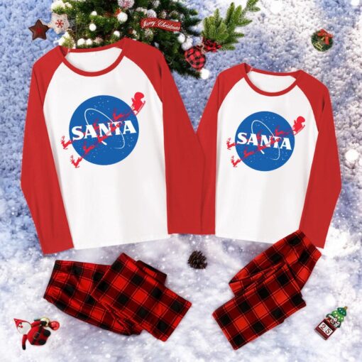 Christmas NASA Santa Family Christmas Pajama Sets