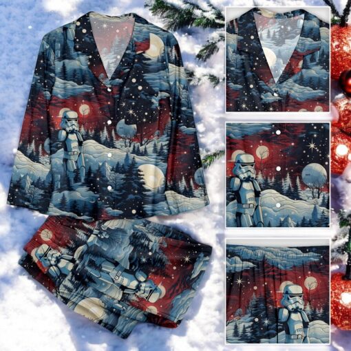Christmas Snow Stormtroopers Family Pajamas Set