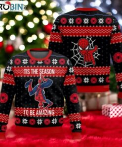 Christmas Spider Man Ugly Sweater, Spiderman Xmas Sweater