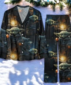 Christmas Star Wars Maestro Yoda Family Pajamas Set, Star Wars Gifts for Fans