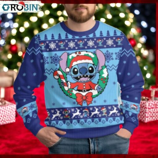 Christmas Stitch Ugly Sweater, Disney Santa Stitch Sweater