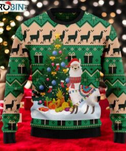 Christmas Tree Llama Ugly Christmas Sweater Christmas Tree Llama Ugly Christmas Sweater