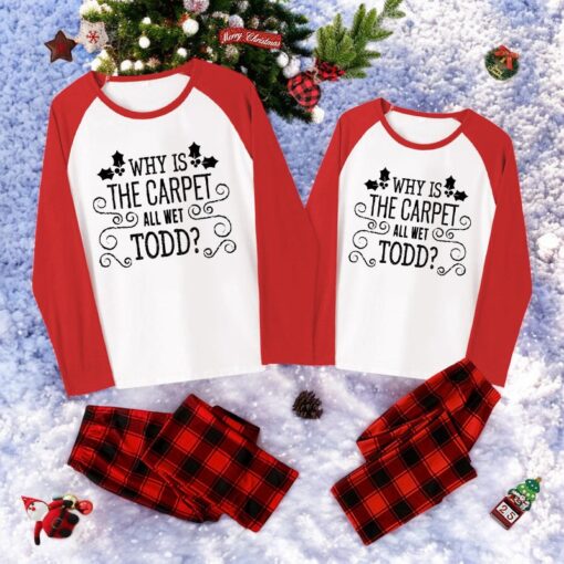 Christmas Vacation Todd & Margo Quote Family Christmas Pajama Sets