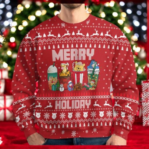 Christmas Winnie The Pooh Ugly Sweater, Piglet Tigger Eeyore Christmas Shirt, Disneyland Xmas Sweatshirt, Disney Gift
