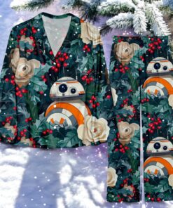 Christmas Winter Rose Christmas Holly BB 8 Family Pajamas Set Christmas Winter Rose Christmas Holly BB 8 Family Pajamas Set
