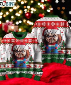 Chucky Wanna Play In Christmas Ugly Sweater
