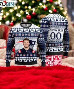 Cole Strange New England Patriots Ugly Christmas Sweater Cole Strange New England Patriots Ugly Christmas Sweater