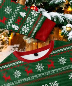 Come To The Math Side We Have Pi Green Ugly Christmas Sweater