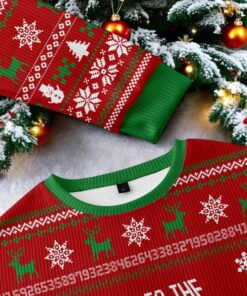 Come To The Math Side We Have Pi Red Ugly Christmas Sweater