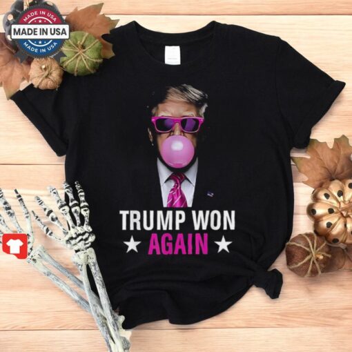 Congratulations Trump Won Again 2024 Election Vote President 47th American Shirt