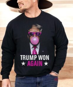 Congratulations Trump Won Again 2024 Election Vote President 47th American Shirt
