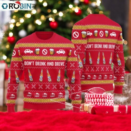 Coors Light Don’t Drink And Drive Red Ugly Sweater
