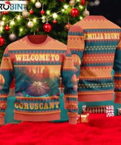 Coruscant Star Wars Ugly Sweater, Coruscant City Ugly Christmas Sweater