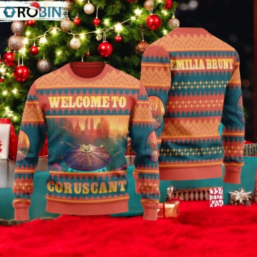 Coruscant Star Wars Ugly Sweater, Coruscant City Ugly Christmas Sweater
