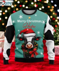 Cow Merry Christmas Heifer Ugly Christmas Sweater