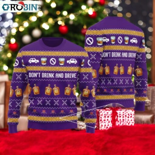 Crown Royal Don’t Drink And Drive Ugly Sweater