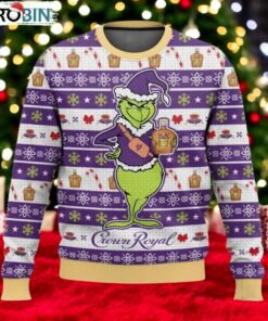 Crown Royal Grinch Ugly Sweater