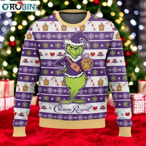 Crown Royal Grinch Ugly Sweater