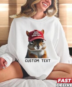 Custom Text The Squirrel Peanut Donald Trump Shirt Custom Text The Squirrel Peanut Donald Trump Shirt
