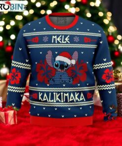 Cute Stitch Mele Kalikimaka Movie Holiday Christmas Gift For Family And Friends Ugly Sweater