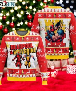 Deadpool and Wolverine Ugly Christmas Sweater