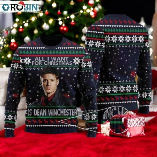 Dean Winchester Christmas Ugly Sweater