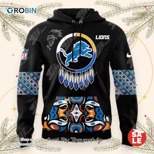 Detroit Lions 2024 Native American Heritage Month Hoodie, Sweatshirt, Shirt
