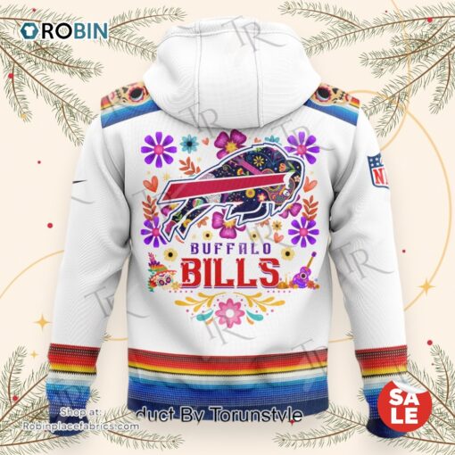 Dia De Los Muertos Buffalo Bills 2024 Pullover AOP Hoodie, Sweatshirt, Shirt