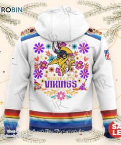 Dia De Los Muertos Minnesota Vikings 2024 Pullover AOP Hoodie, Sweatshirt, Shirt