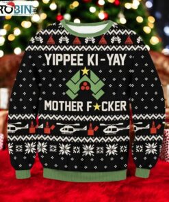 Die Hard Yippee Ki Yay Ugly Christmas Sweater