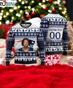 DJ James New England Patriots Ugly Christmas Sweater