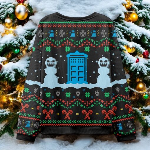 Doctor Who Black Ugly Christmas Sweater