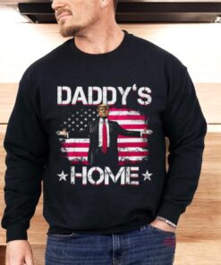 Donald Trump 2024 Daddys Home Trump Pink Shirt