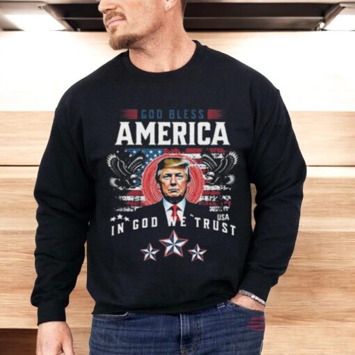 Donald Trump God Bless America In God We Trust 2024 Shirt