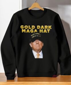 Donald Trump Gold Dark Maga Hat Met With Joe Rogan Make America Great Again 2024 Shirt