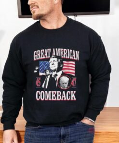 Donald Trump Great American 45 And 47 Comeback Shirt