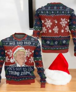 Donald Trump Ugly Christmas Sweater, Ho Ho Ho Joe’s Got To Go Trump 2024 Sweater
