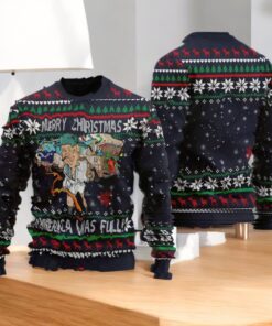 Donald Trump Ugly Xmas Sweater, Merry Christmas America Was Full Sweatshirt