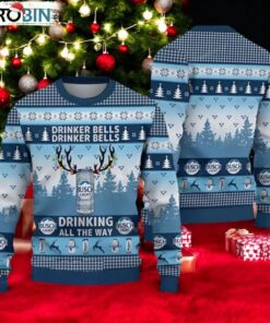 Drinker Bells Busch Light Christmas Ugly Sweater
