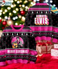 Elvis Presley Merry Elvismas Ugly Christmas Sweater