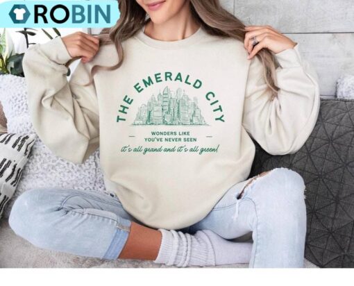 Emerald City Sweatshirt, Wicked Musical Movie Shirt
