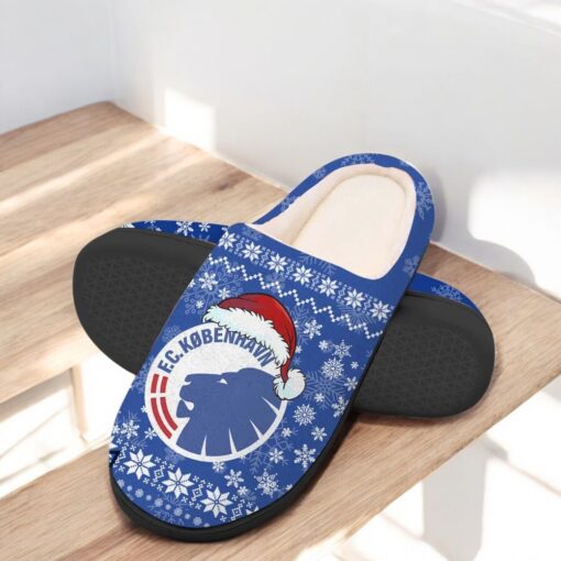 F.C. København Football Team In House Slippers
