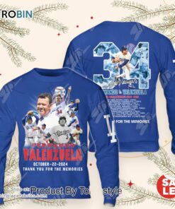 Fernando Valenzuela October 22, 2024 Thank You For The Memories Hoodie, Sweatshirt, Shirt