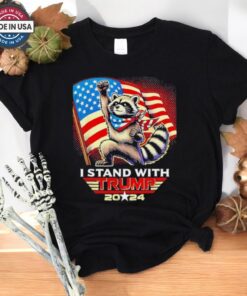 Fist Racoon I Stand With Trump Us Flag Shirt Fist Racoon I Stand With Trump Us Flag Shirt
