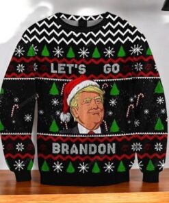 Fjb Let’s Go Brandon Santa Trump Christmas Sweater