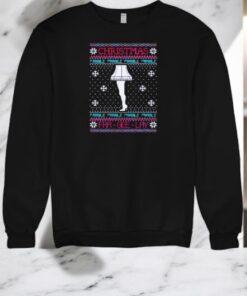 Fragile Leg Lamp Fra Gee Lay Ugly Christmas Shirt