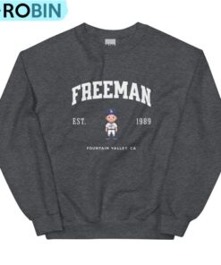 Freddie Freeman Dodgers Varsity Crew Shirt