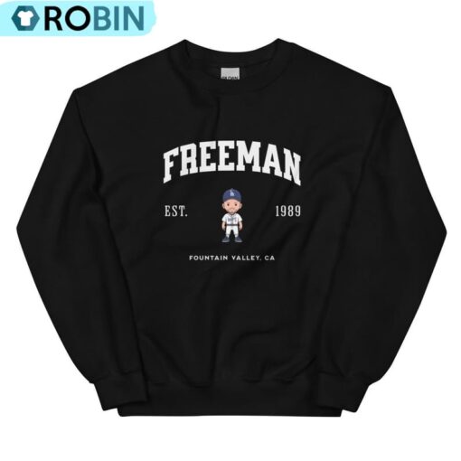 Freddie Freeman Dodgers Varsity Crew Shirt