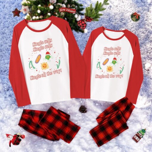 Funny Christmas Biology Family Christmas Pajama Sets